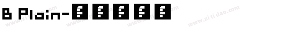 B Plain字体转换